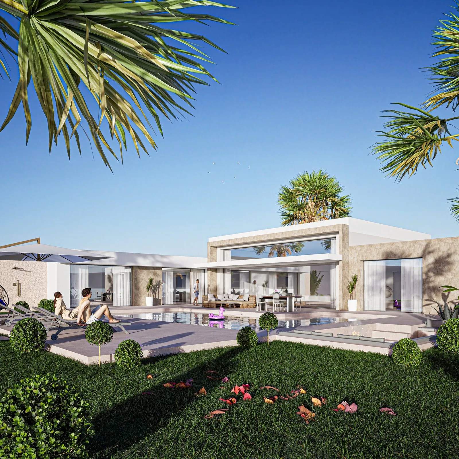 Villa Evasion IV Prestige et sa piscine